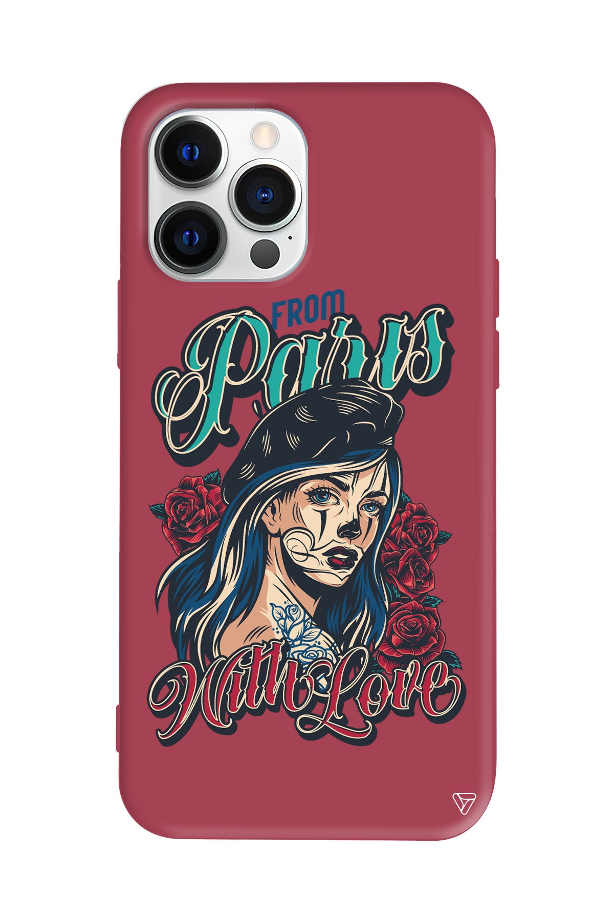 Paris Girl Lansman Model İçi Kadife Silikon Telefon Kılıfı