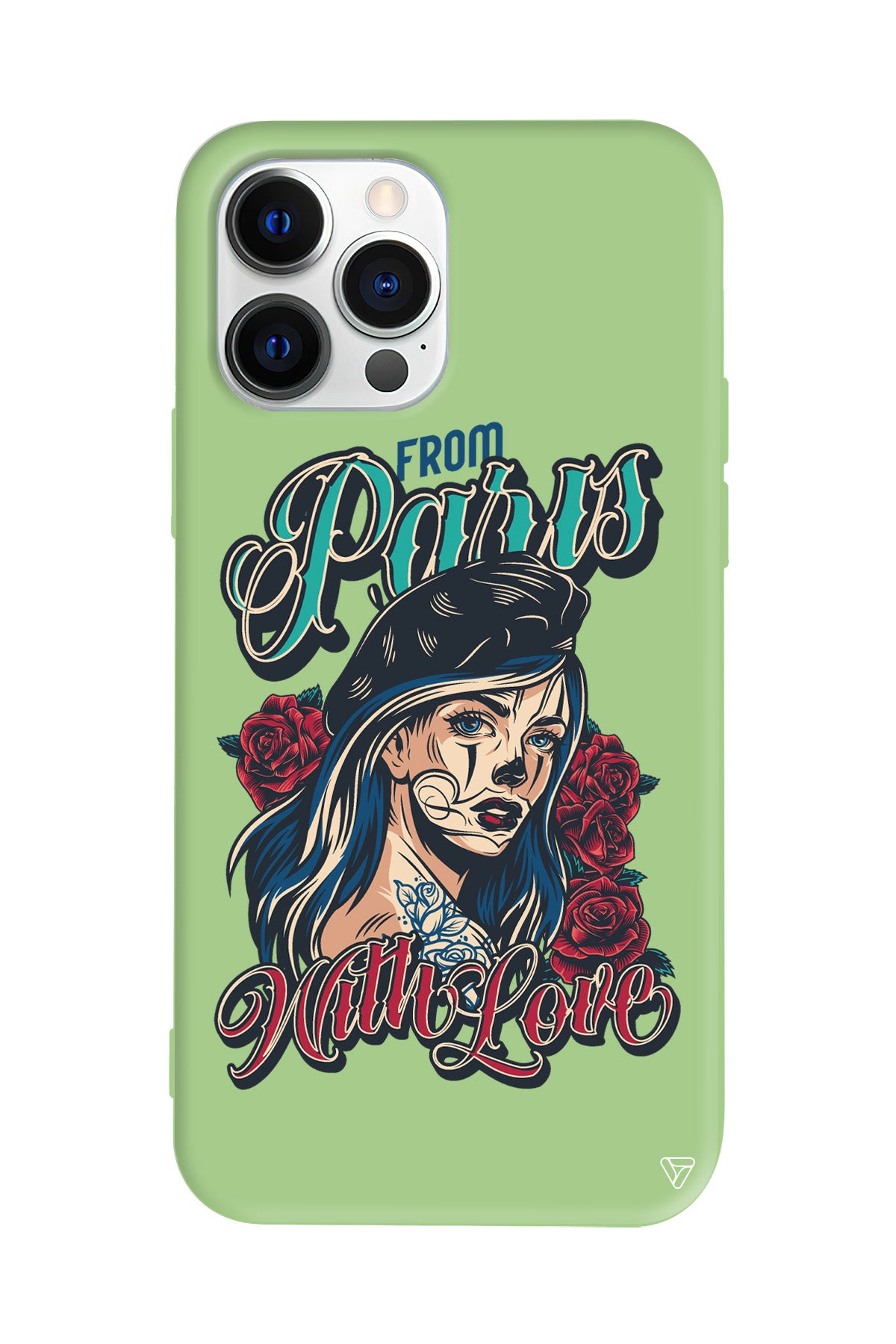 Paris Girl Lansman Model İçi Kadife Silikon Telefon Kılıfı