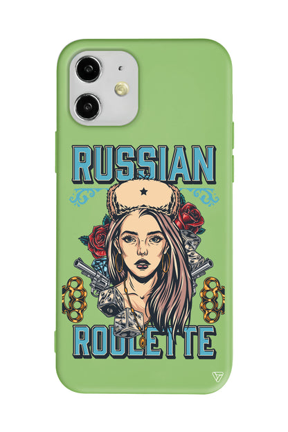 Russian Girl Lansman Model İçi Kadife Silikon Telefon Kılıfı