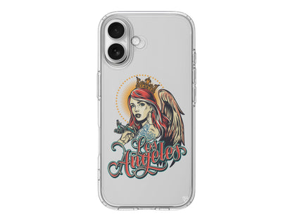 Los Angeles Lansman Model İçi Kadife Silikon Telefon Kılıfı – Plus Serisine Özel