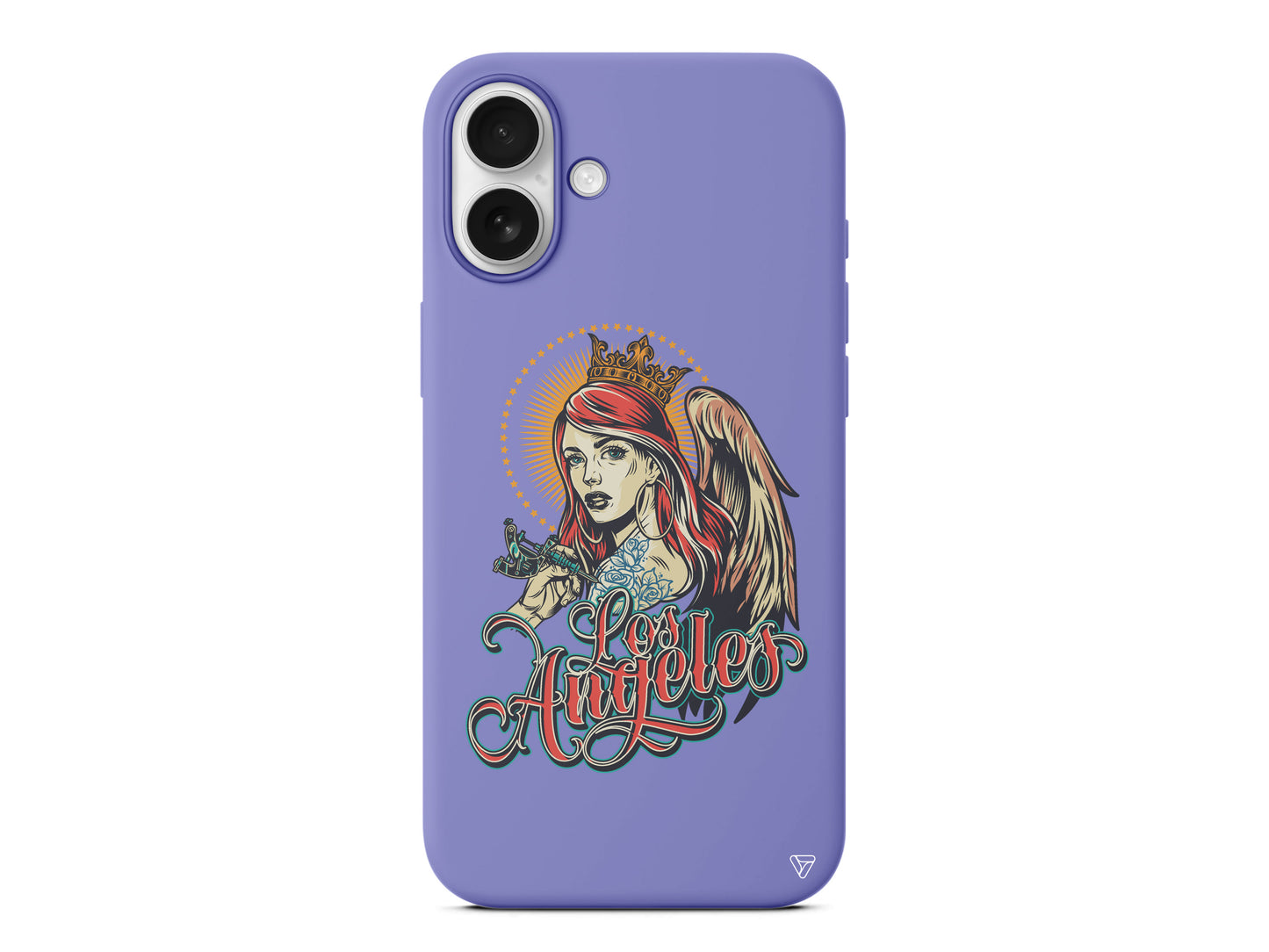 Los Angeles Lansman Model İçi Kadife Silikon Telefon Kılıfı