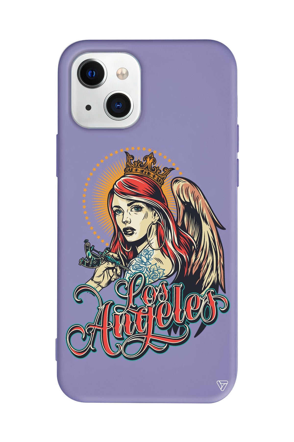 Los Angeles Lansman Model İçi Kadife Silikon Telefon Kılıfı