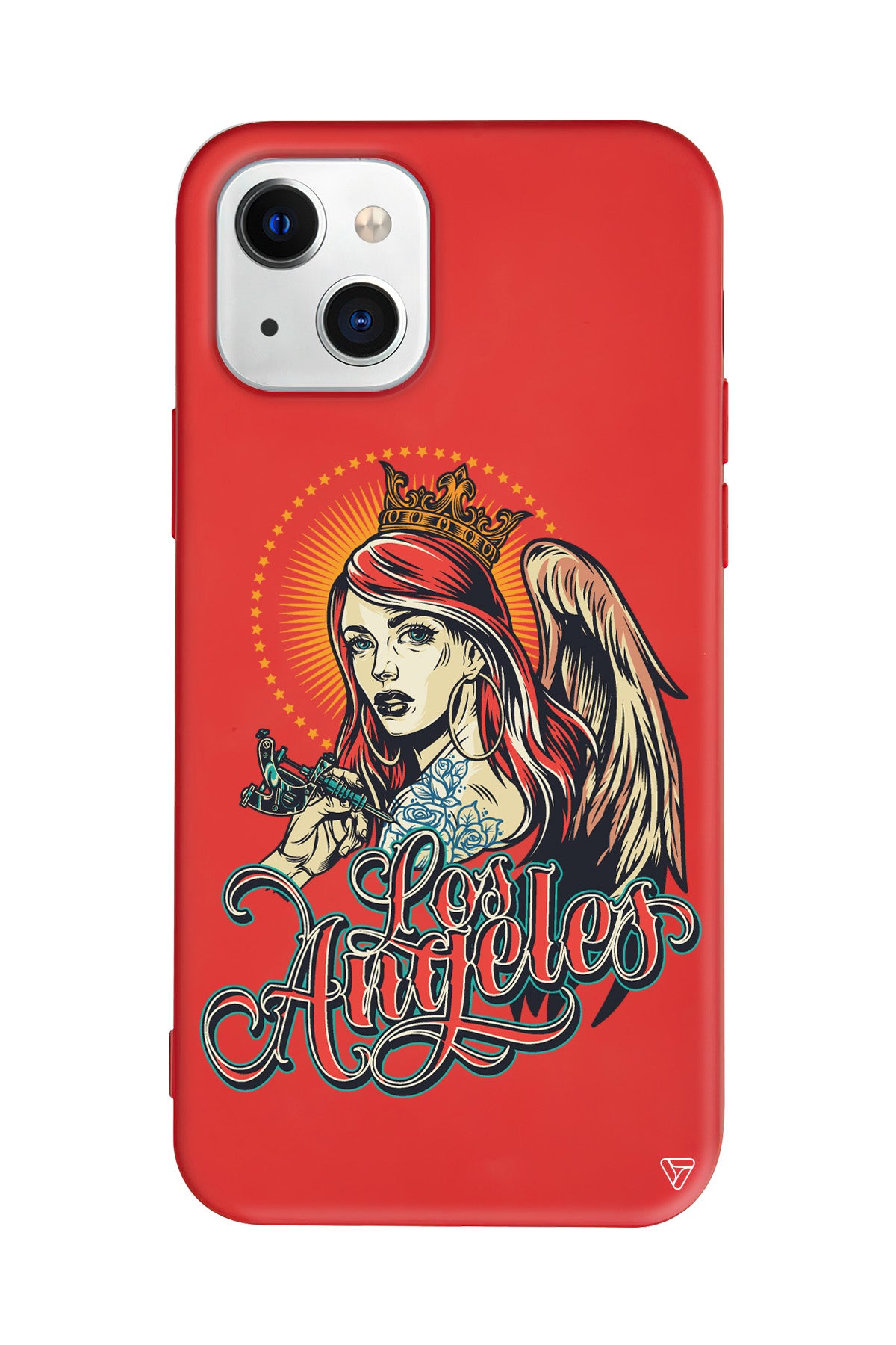 Los Angeles Lansman Model İçi Kadife Silikon Telefon Kılıfı – Plus Serisine Özel