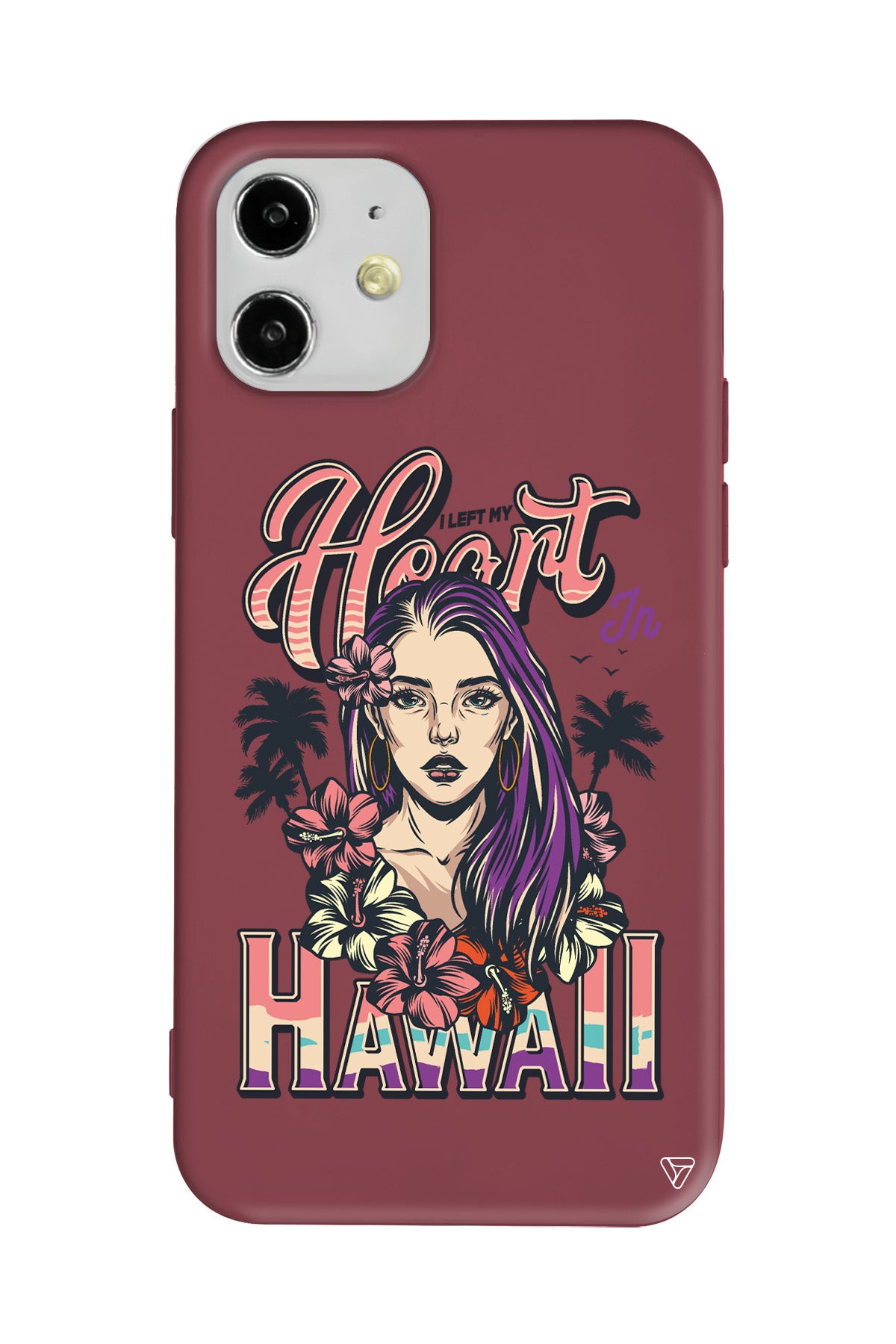 Hawai Lansman Model İçi Kadife Silikon Telefon Kılıfı