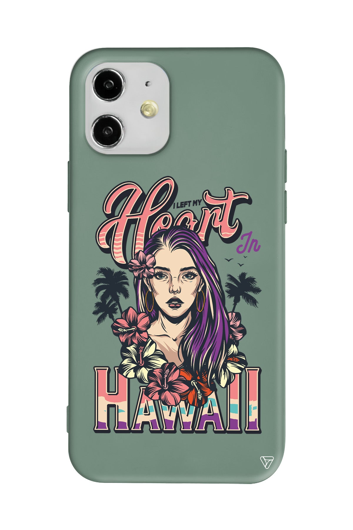 Hawai Lansman Model İçi Kadife Silikon Telefon Kılıfı