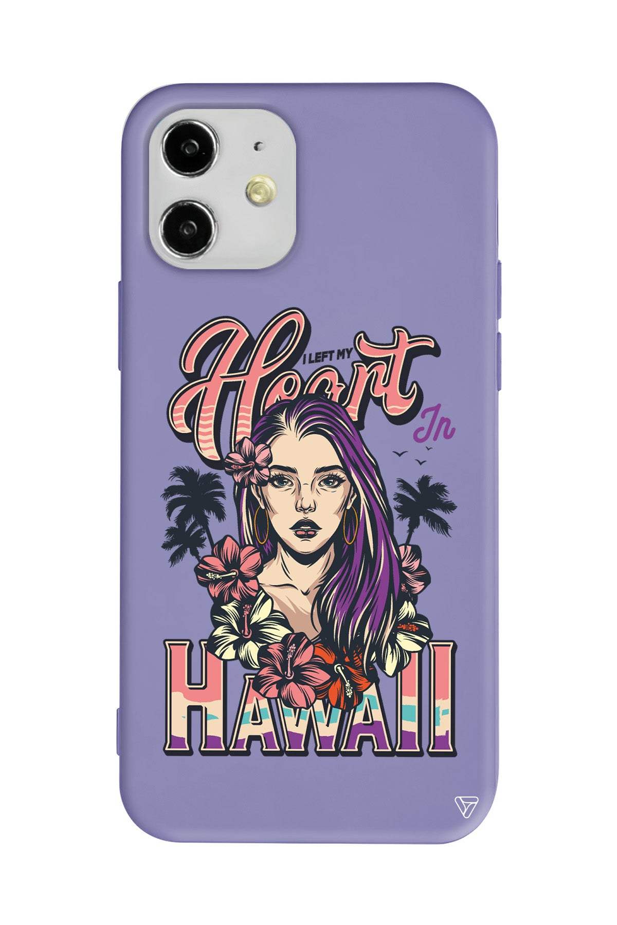 Hawai Lansman Model İçi Kadife Silikon Telefon Kılıfı