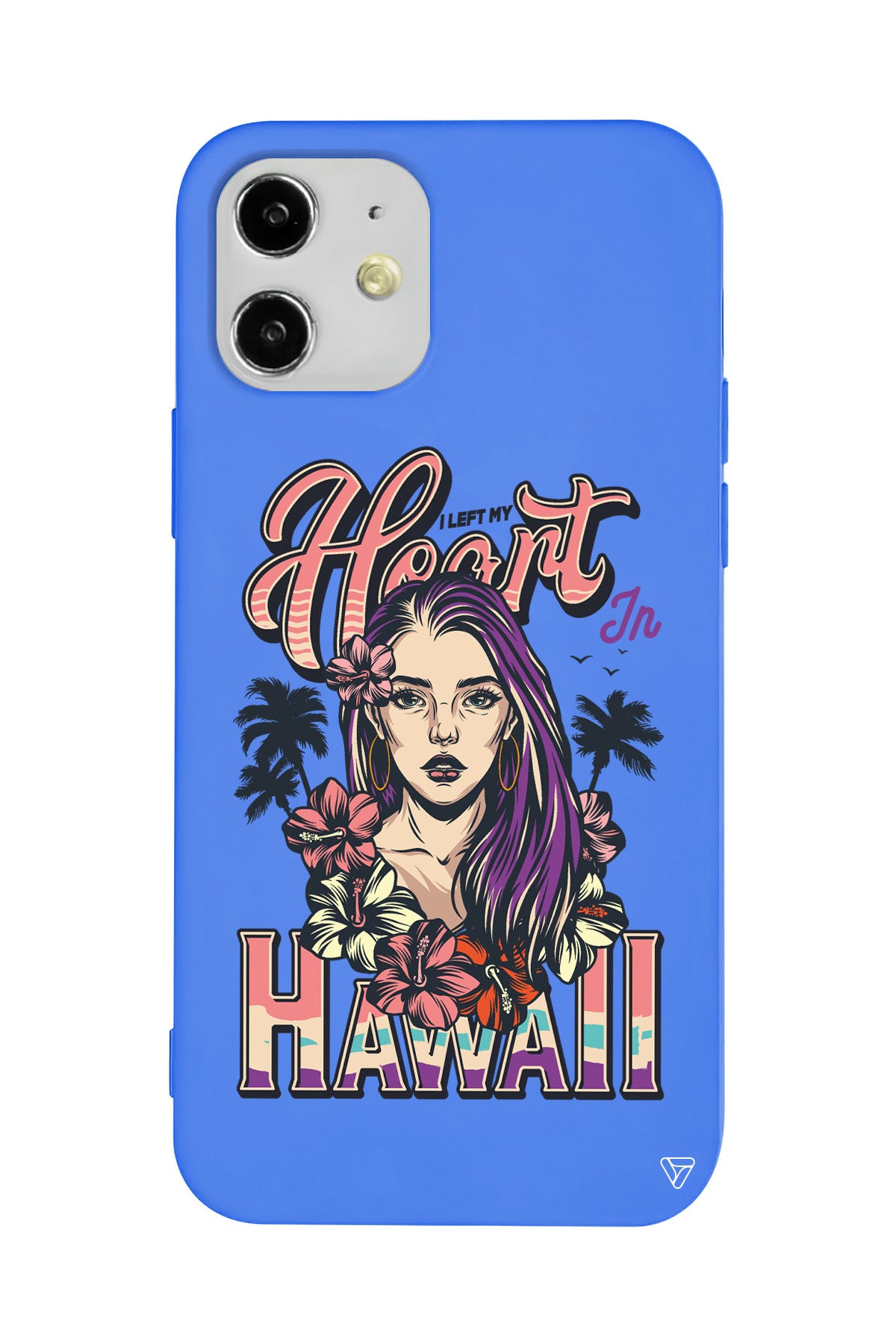 Hawai Lansman Model İçi Kadife Silikon Telefon Kılıfı