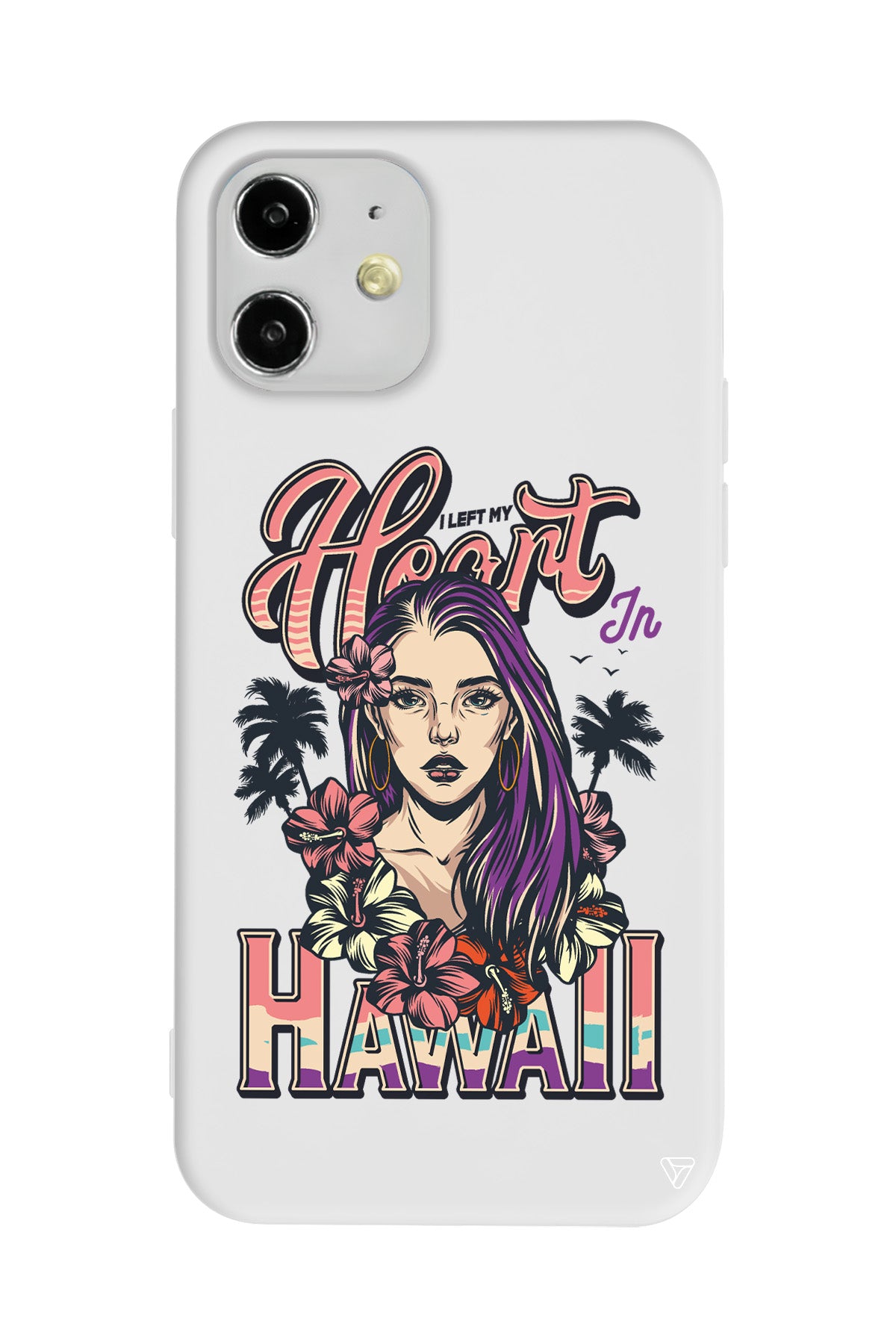 Hawai Lansman Model İçi Kadife Silikon Telefon Kılıfı