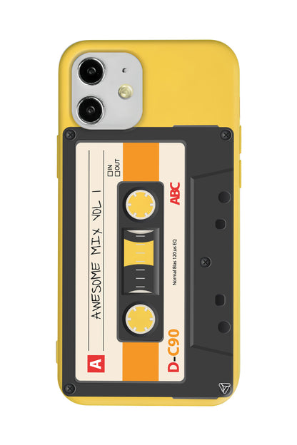 Kaset Lansman Model İçi Kadife Silikon Telefon Kılıfı