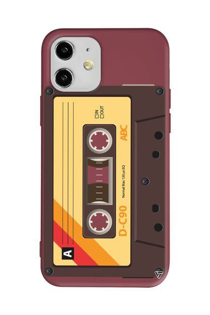 Awesome Kaset Lansman Model İçi Kadife Silikon Telefon Kılıfı