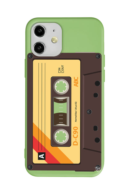 Awesome Kaset Lansman Model İçi Kadife Silikon Telefon Kılıfı