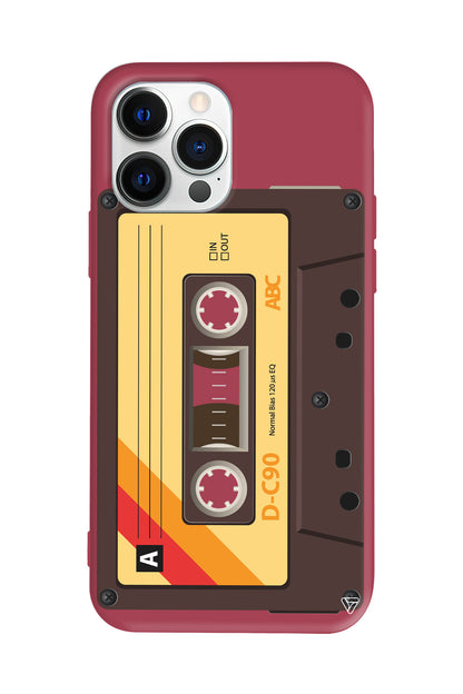 Awesome Kaset Lansman Model İçi Kadife Silikon Telefon Kılıfı