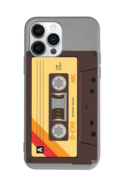 Awesome Kaset Lansman Model İçi Kadife Silikon Telefon Kılıfı