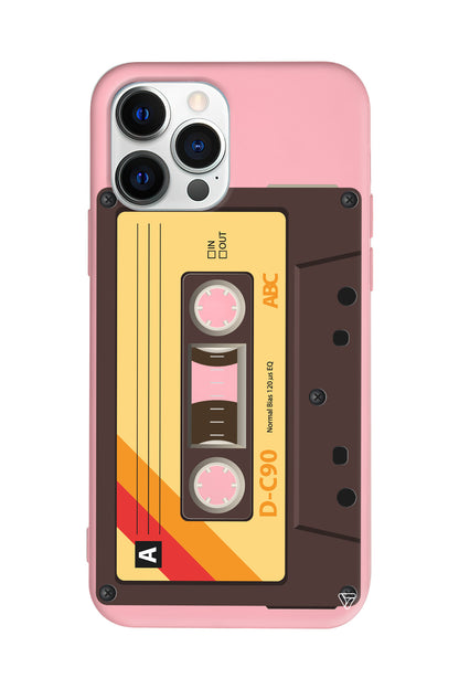 Awesome Kaset Lansman Model İçi Kadife Silikon Telefon Kılıfı