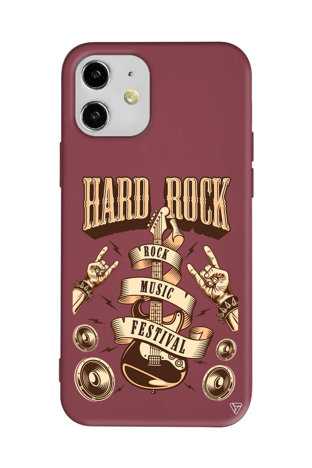 Hard Rock Lansman Model İçi Kadife Silikon Telefon Kılıfı