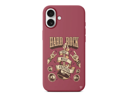 Hard Rock Lansman Model İçi Kadife Silikon Telefon Kılıfı