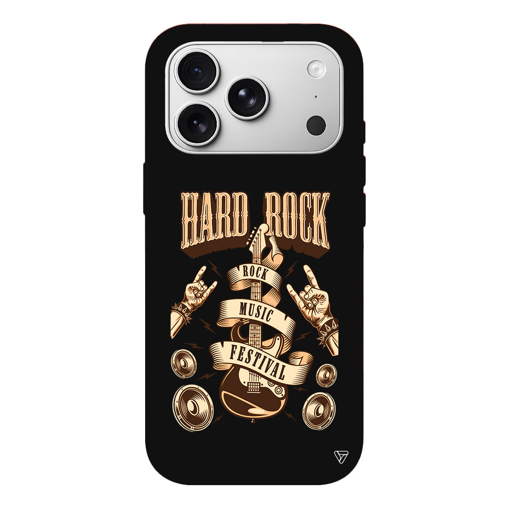 Hard Rock Lansman Model İçi Kadife Silikon Telefon Kılıfı