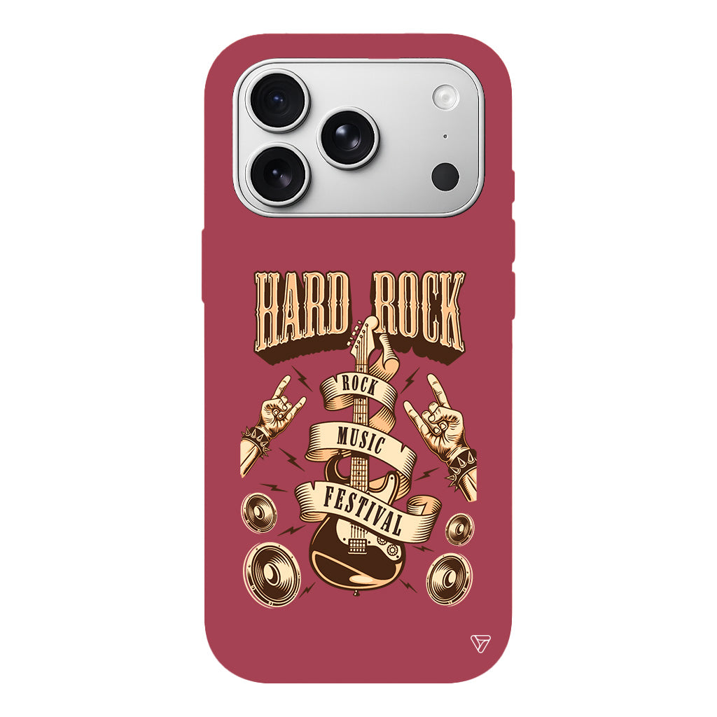 Hard Rock Lansman Model İçi Kadife Silikon Telefon Kılıfı