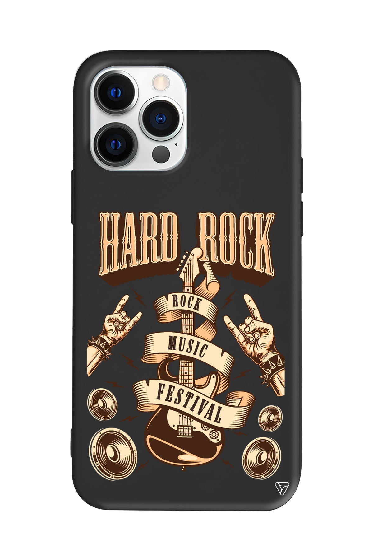 Hard Rock Lansman Model İçi Kadife Silikon Telefon Kılıfı