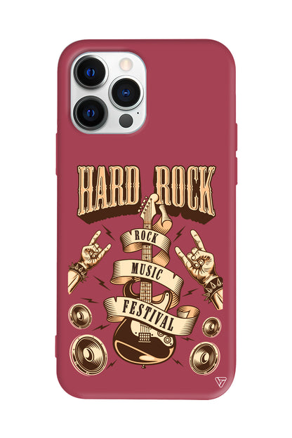 Hard Rock Lansman Model İçi Kadife Silikon Telefon Kılıfı