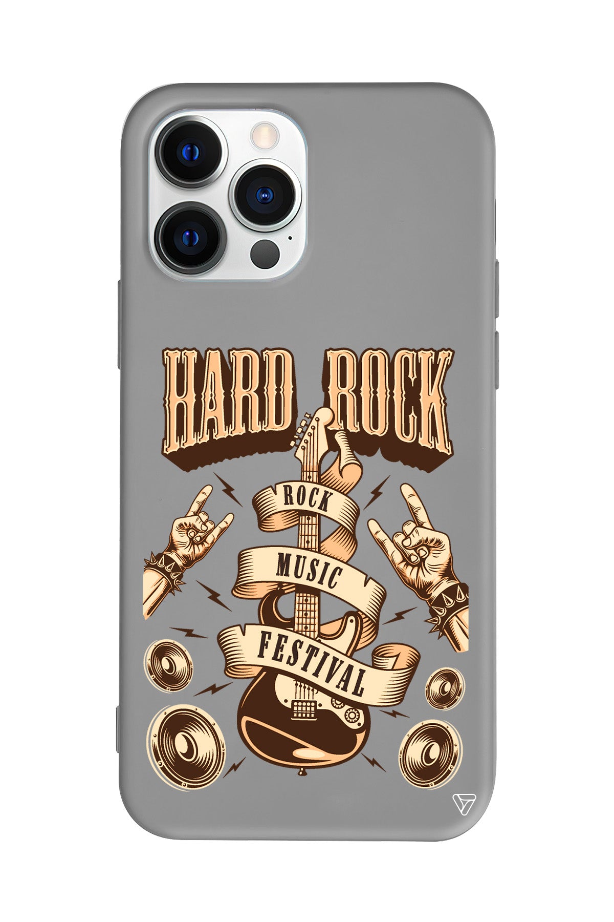 Hard Rock Lansman Model İçi Kadife Silikon Telefon Kılıfı