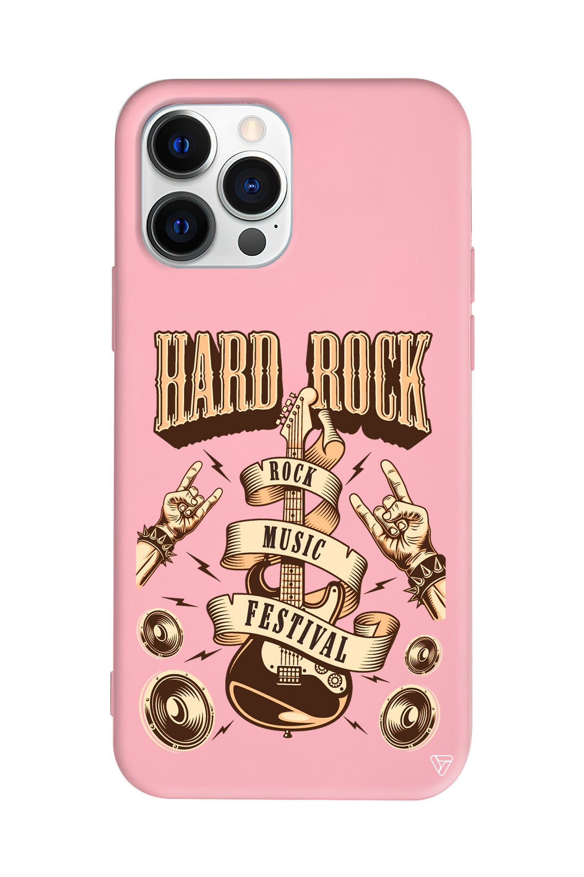 Hard Rock Lansman Model İçi Kadife Silikon Telefon Kılıfı