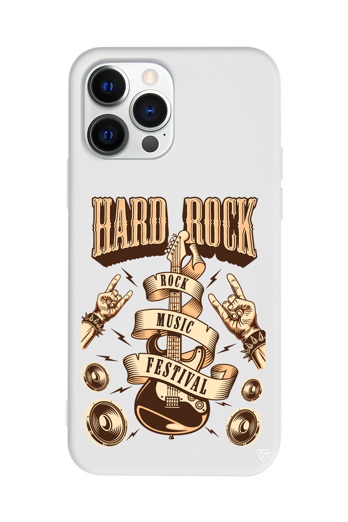 Hard Rock Lansman Model İçi Kadife Silikon Telefon Kılıfı