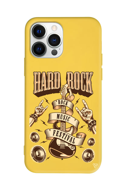 Hard Rock Lansman Model İçi Kadife Silikon Telefon Kılıfı