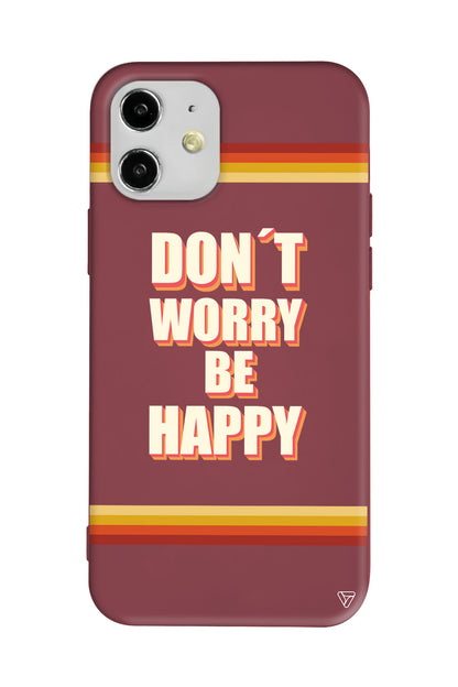 Don't Worry Lansman Model İçi Kadife Silikon Telefon Kılıfı