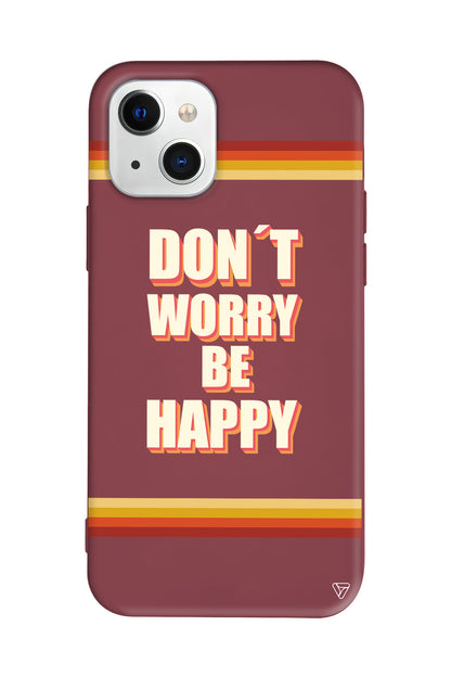 Don't Worry Lansman Model İçi Kadife Silikon Telefon Kılıfı – Plus Serisine Özel