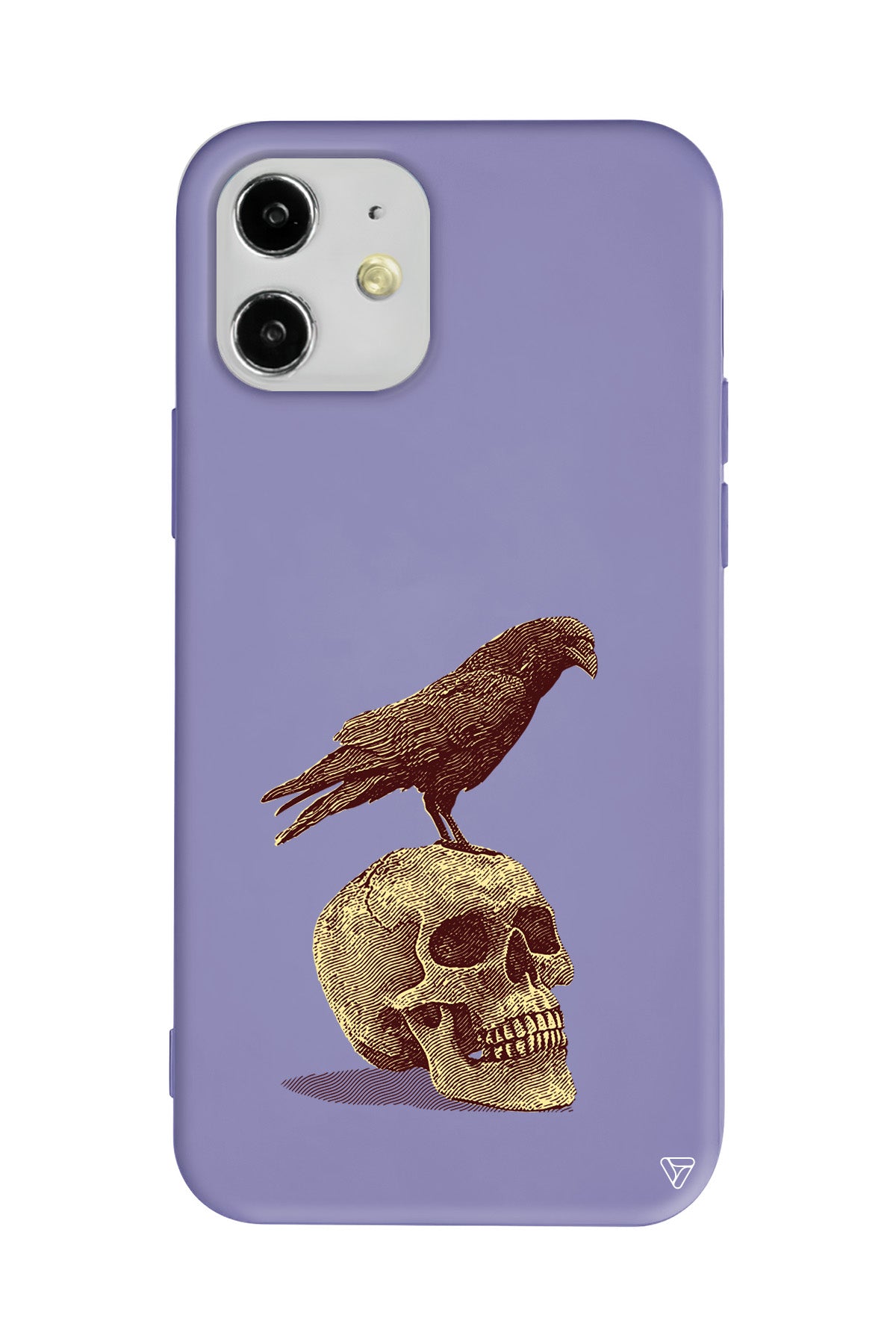 Kuzgun ve Kuru Kafa Lansman Model İçi Kadife Silikon Telefon Kılıfı