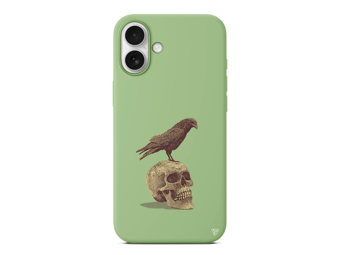 Kuzgun ve Kuru Kafa Lansman Model İçi Kadife Silikon Telefon Kılıfı