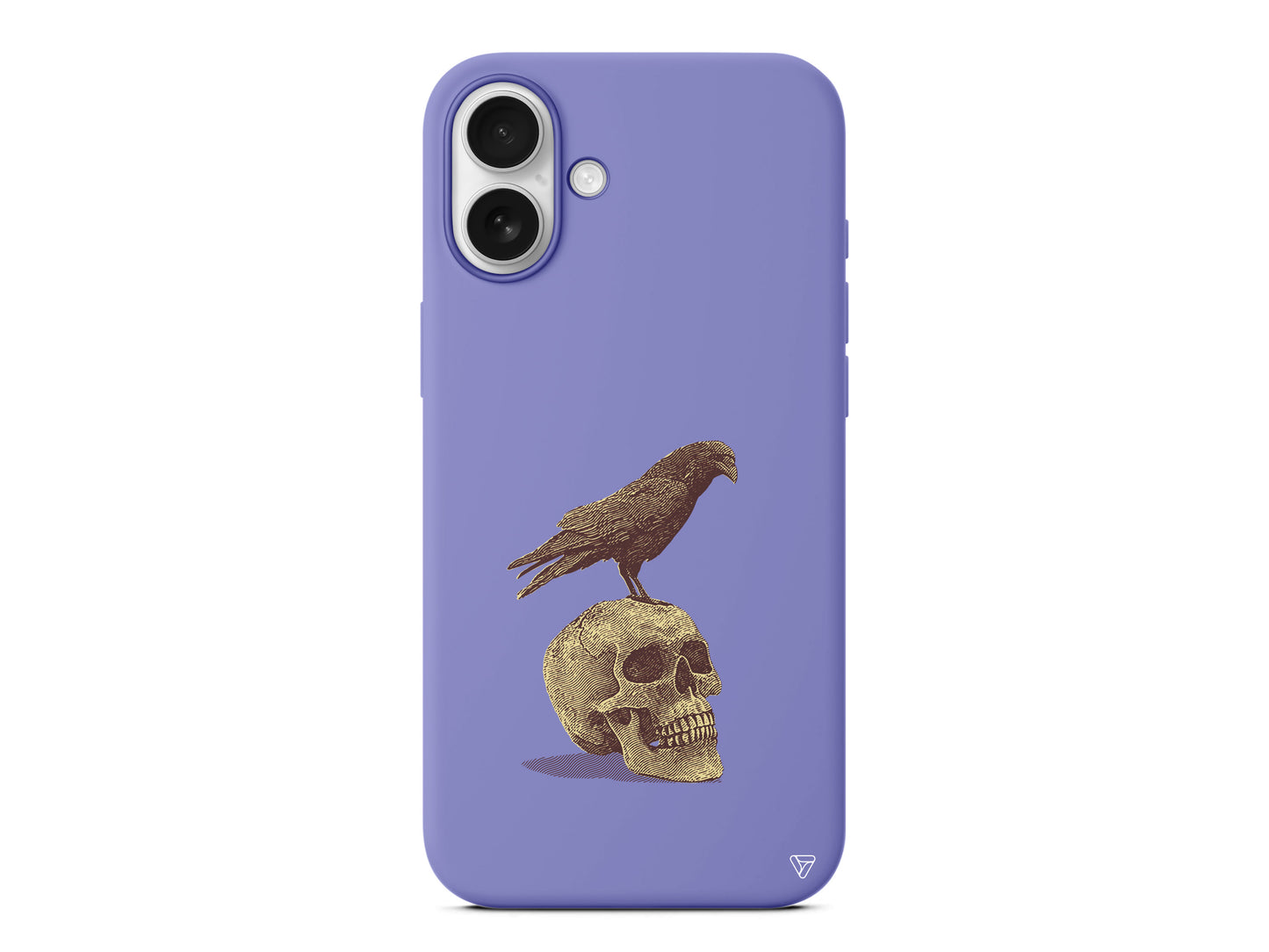 Kuzgun ve Kuru Kafa Lansman Model İçi Kadife Silikon Telefon Kılıfı