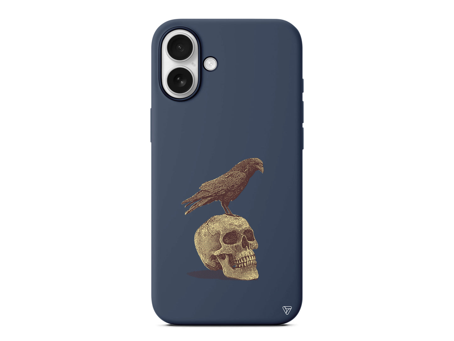 Kuzgun ve Kuru Kafa Lansman Model İçi Kadife Silikon Telefon Kılıfı