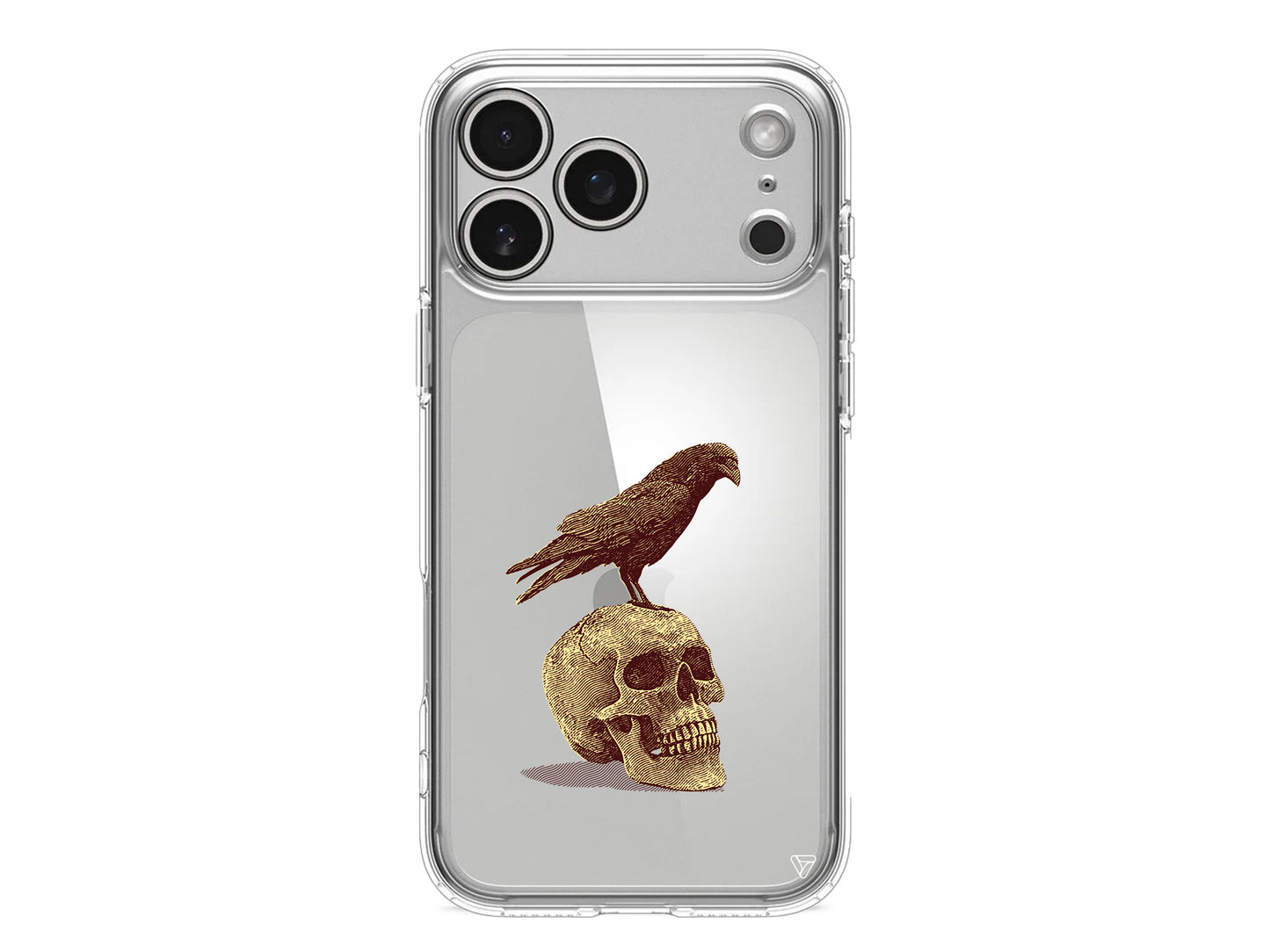 Kuzgun ve Kuru Kafa Lansman Model İçi Kadife Silikon Telefon Kılıfı