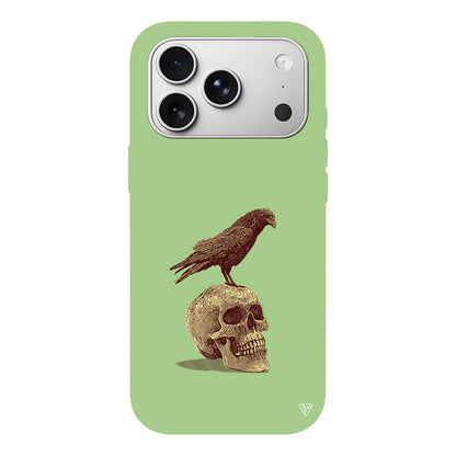 Kuzgun ve Kuru Kafa Lansman Model İçi Kadife Silikon Telefon Kılıfı