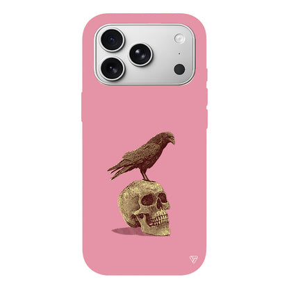 Kuzgun ve Kuru Kafa Lansman Model İçi Kadife Silikon Telefon Kılıfı