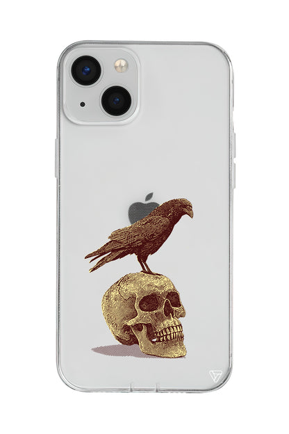 Kuzgun ve Kuru Kafa Lansman Model İçi Kadife Silikon Telefon Kılıfı – Plus Serisine Özel