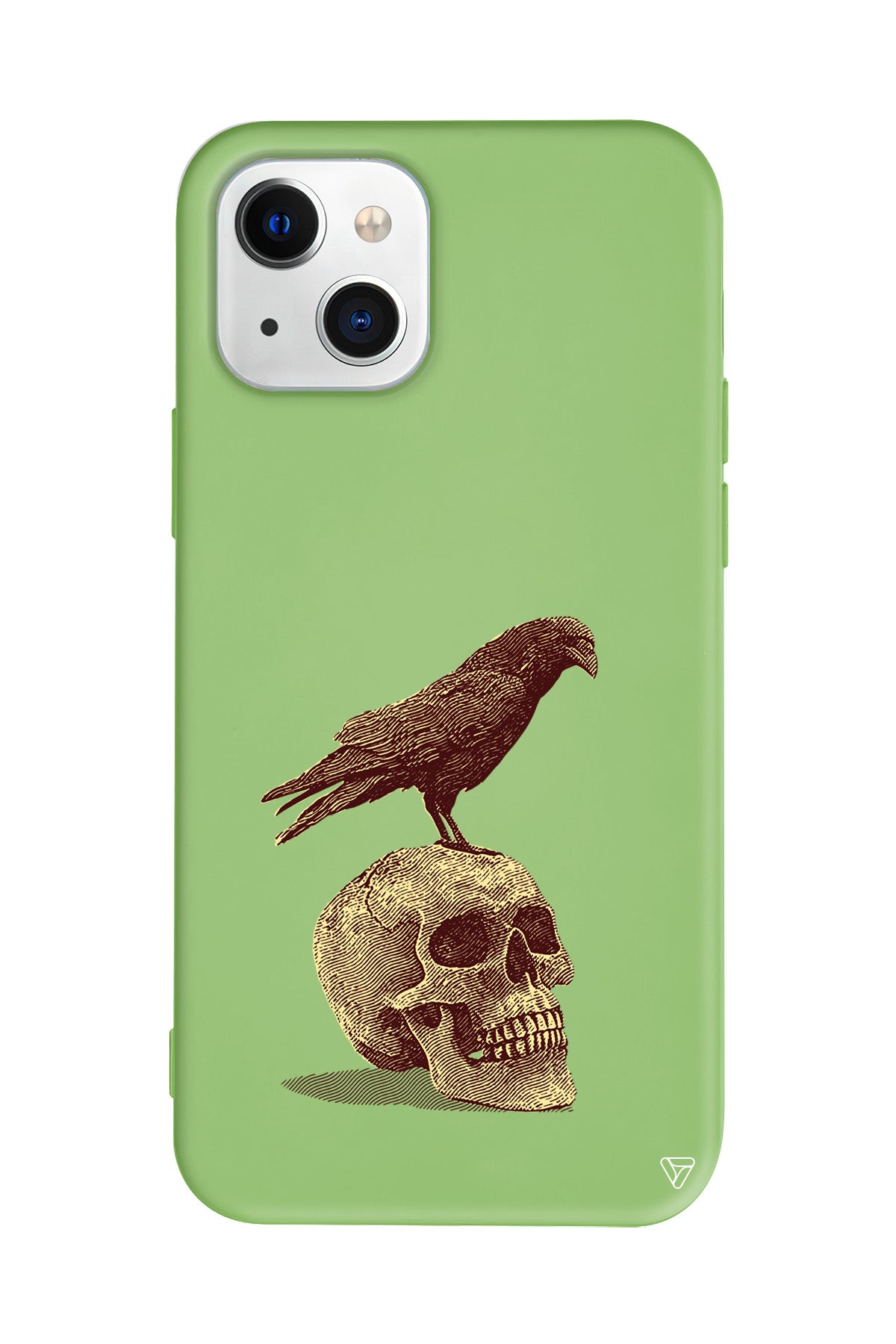 Kuzgun ve Kuru Kafa Lansman Model İçi Kadife Silikon Telefon Kılıfı