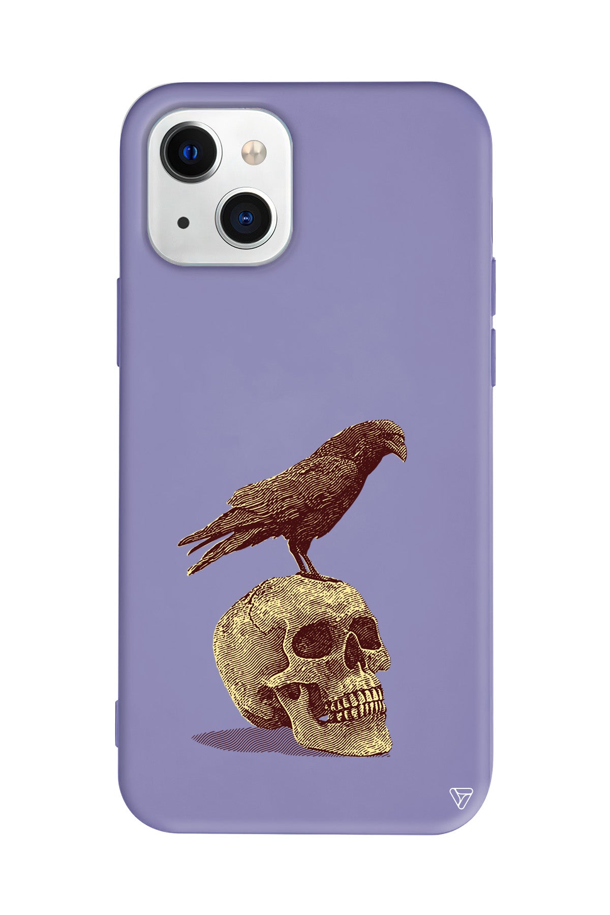 Kuzgun ve Kuru Kafa Lansman Model İçi Kadife Silikon Telefon Kılıfı – Plus Serisine Özel