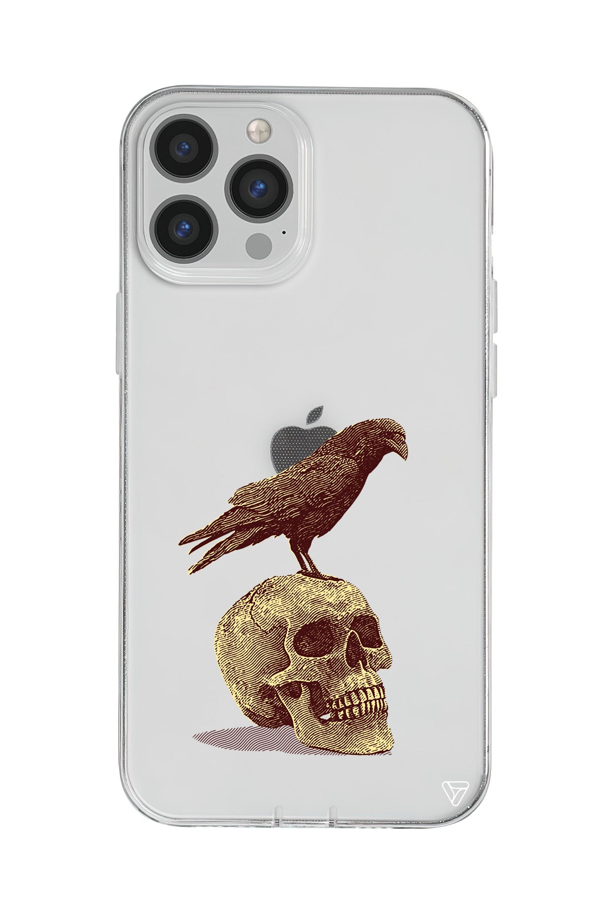 Kuzgun ve Kuru Kafa Lansman Model İçi Kadife Silikon Telefon Kılıfı