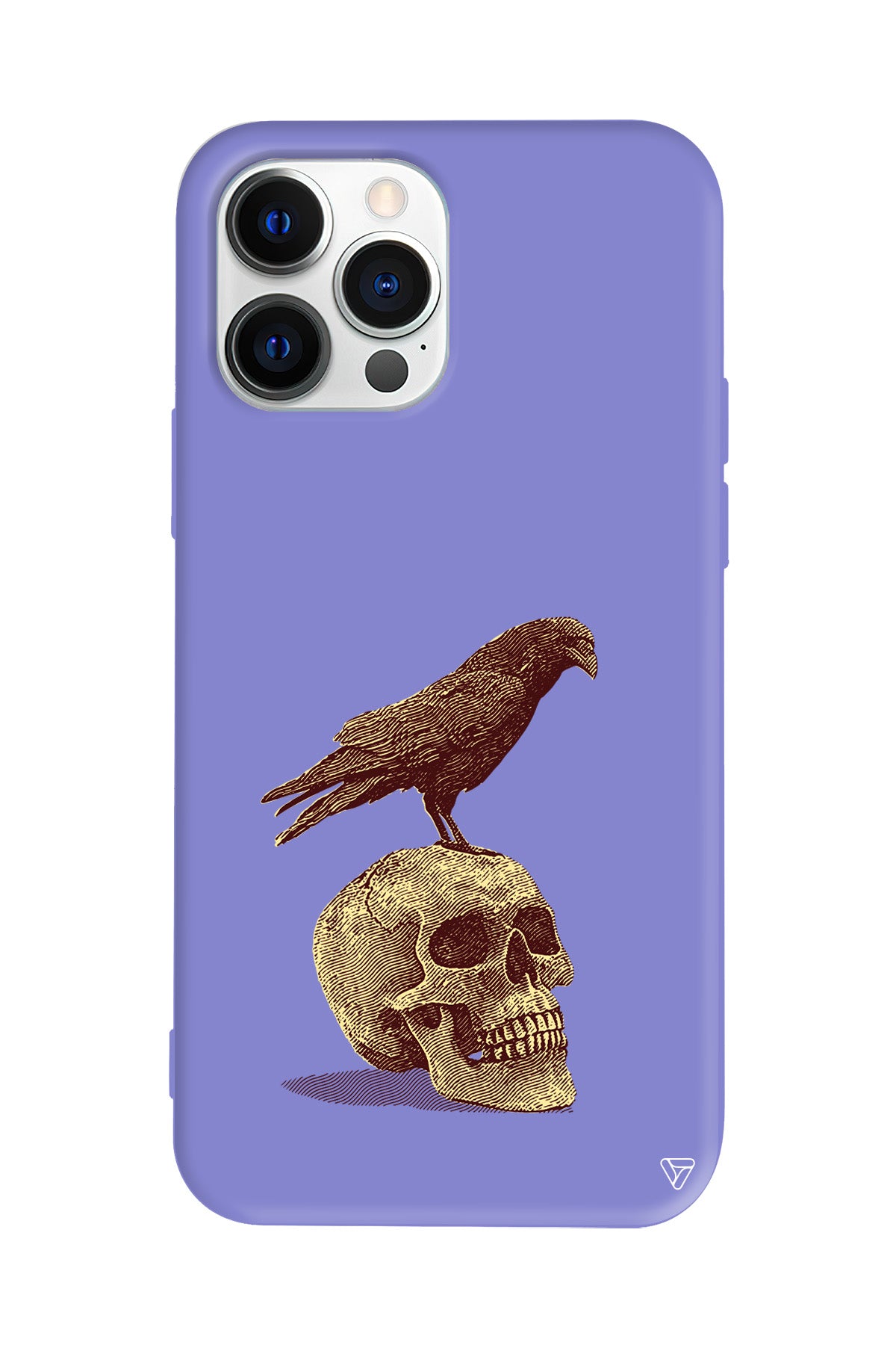 Kuzgun ve Kuru Kafa Lansman Model İçi Kadife Silikon Telefon Kılıfı