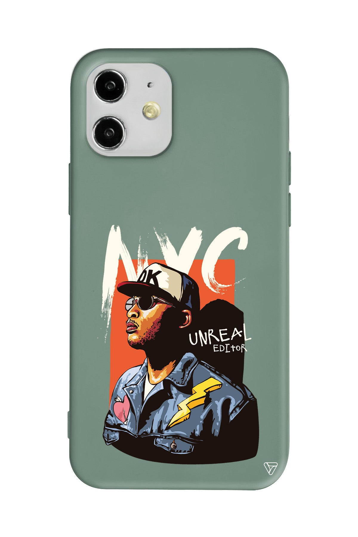 NYC Lansman Model İçi Kadife Silikon Telefon Kılıfı