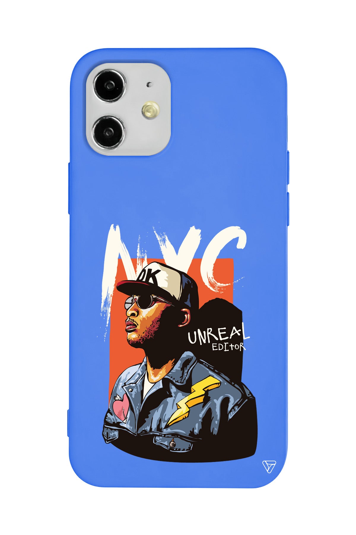 NYC Lansman Model İçi Kadife Silikon Telefon Kılıfı