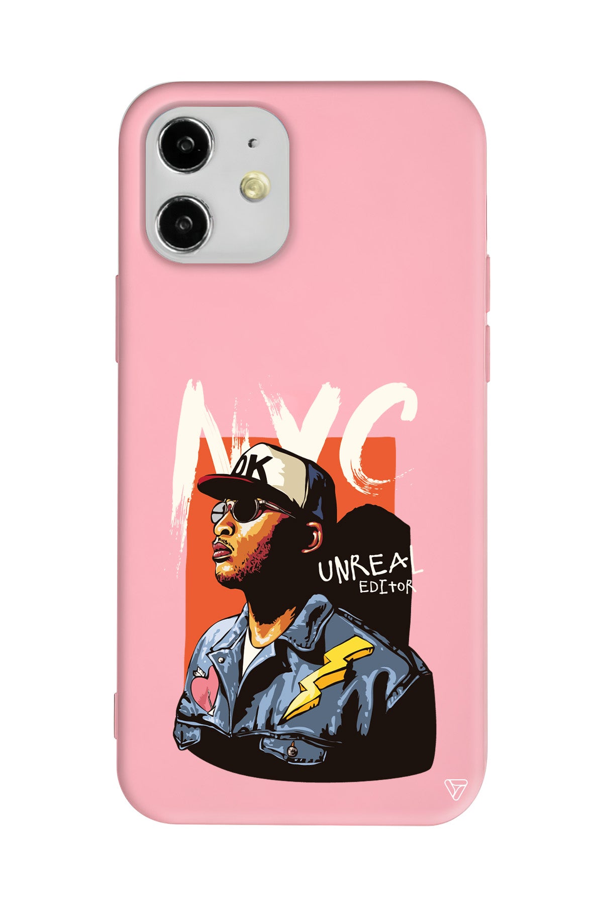 NYC Lansman Model İçi Kadife Silikon Telefon Kılıfı