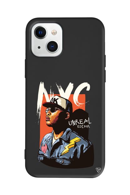 NYC Lansman Model İçi Kadife Silikon Telefon Kılıfı