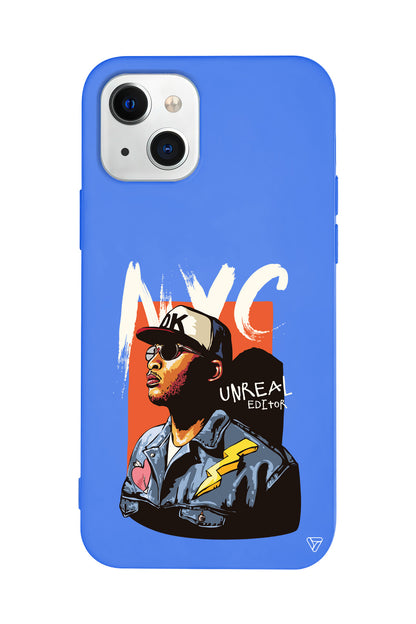 NYC Lansman Model İçi Kadife Silikon Telefon Kılıfı
