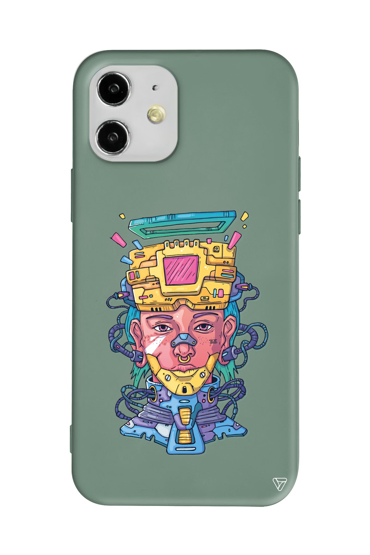 Cyperpunk Lansman Model İçi Kadife Silikon Telefon Kılıfı