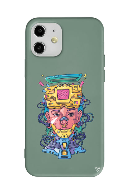 Cyperpunk Lansman Model İçi Kadife Silikon Telefon Kılıfı