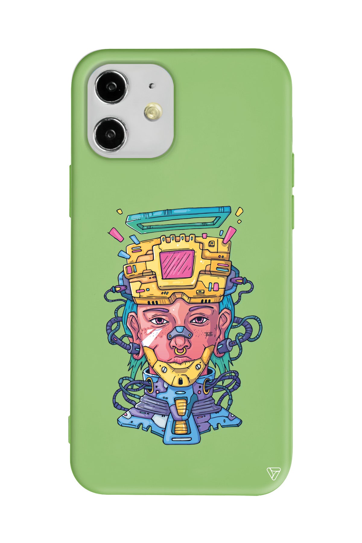 Cyperpunk Lansman Model İçi Kadife Silikon Telefon Kılıfı